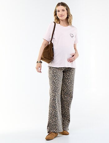 Pantalone premaman wide leg