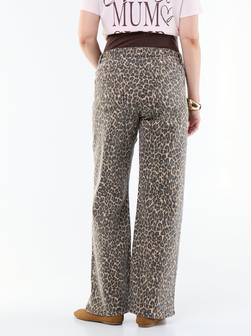 Pantalone premaman wide leg Beige - Kiabi