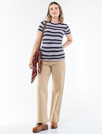 Pantalone premaman wide leg