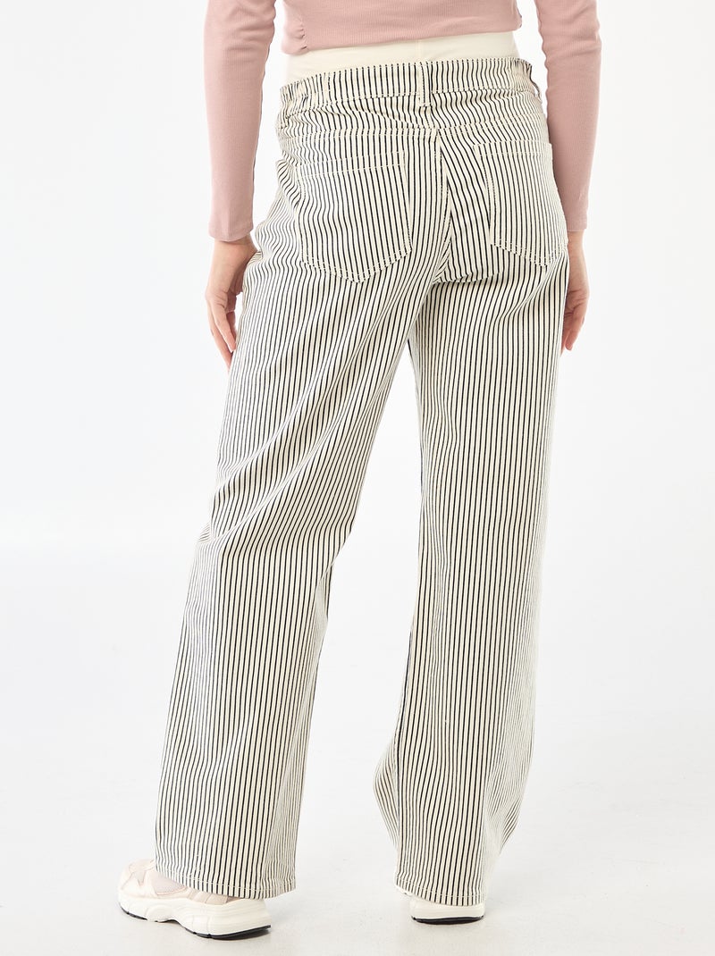 Pantalone premaman wide leg Bianco - Kiabi