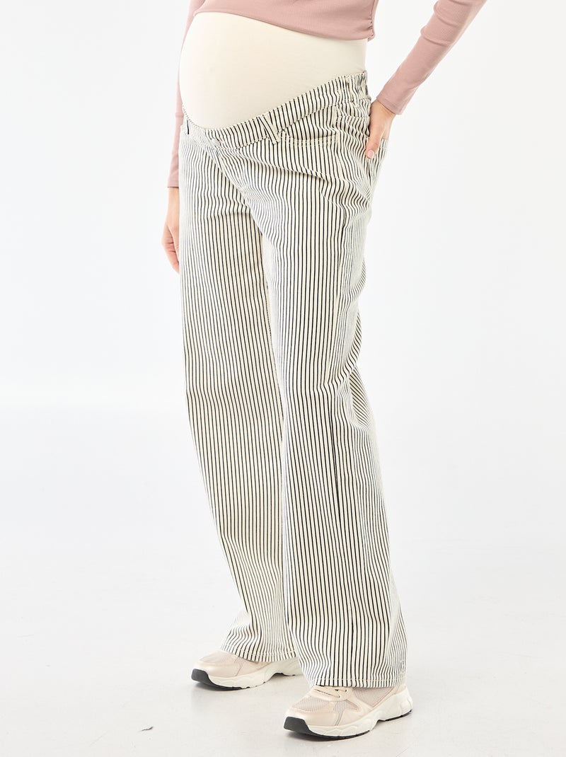 Pantalone premaman wide leg Bianco - Kiabi