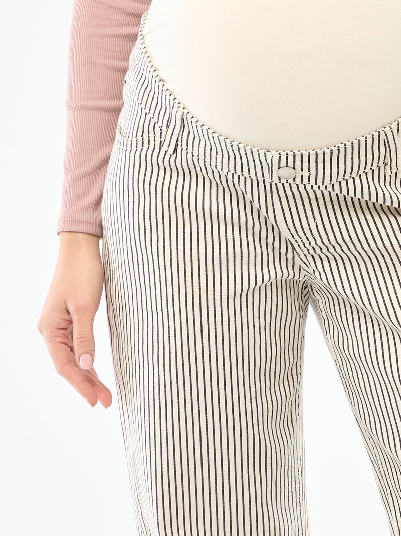 Pantalone premaman wide leg Bianco - Kiabi