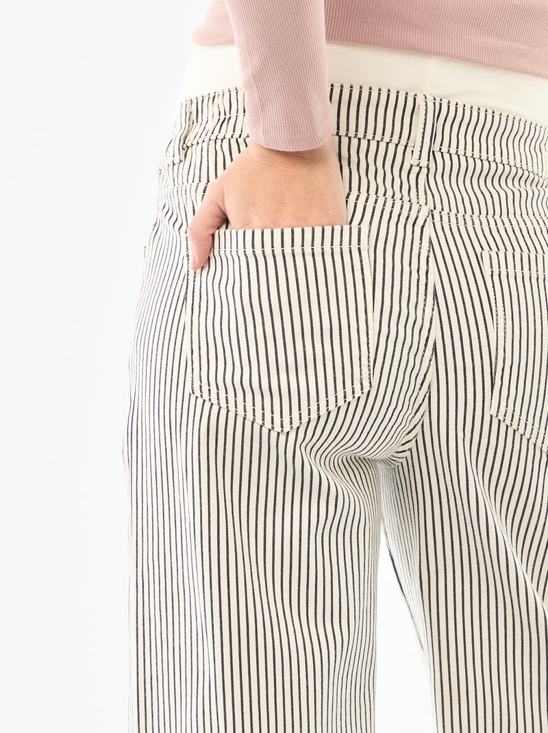 Pantalone premaman wide leg Bianco - Kiabi