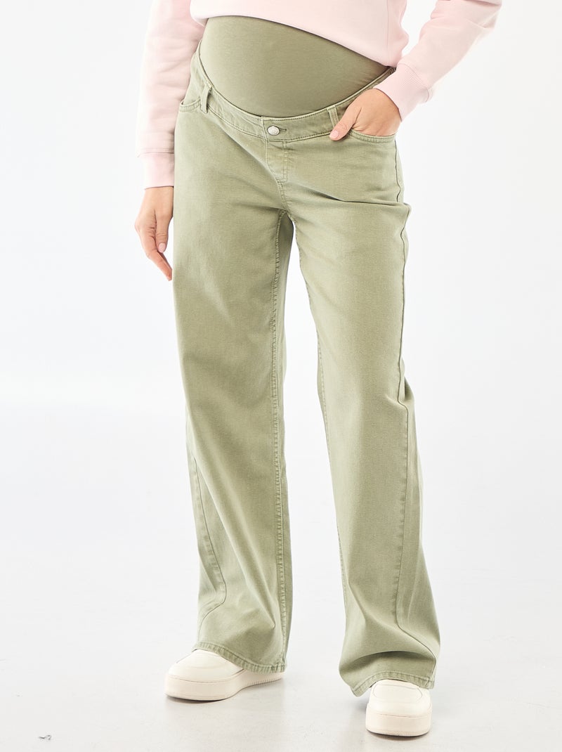 Pantalone premaman wide leg Verde - Kiabi