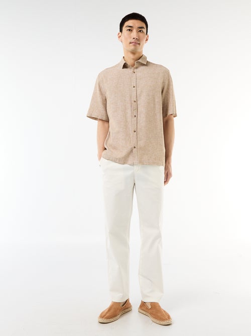 Pantalone regular in twill - Kiabi