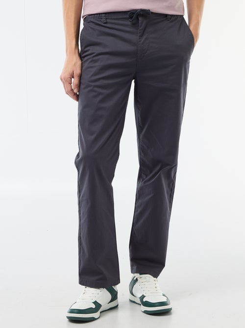Pantalone regular in twill - Kiabi