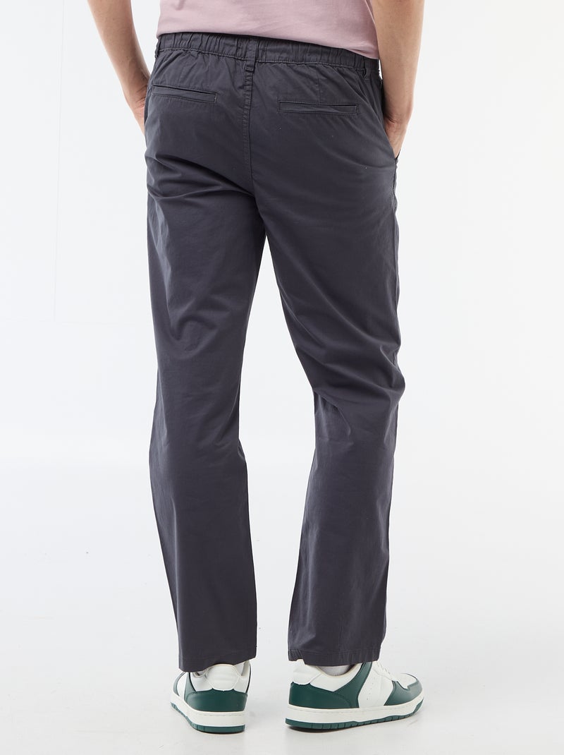 Pantalone regular in twill Blu - Kiabi