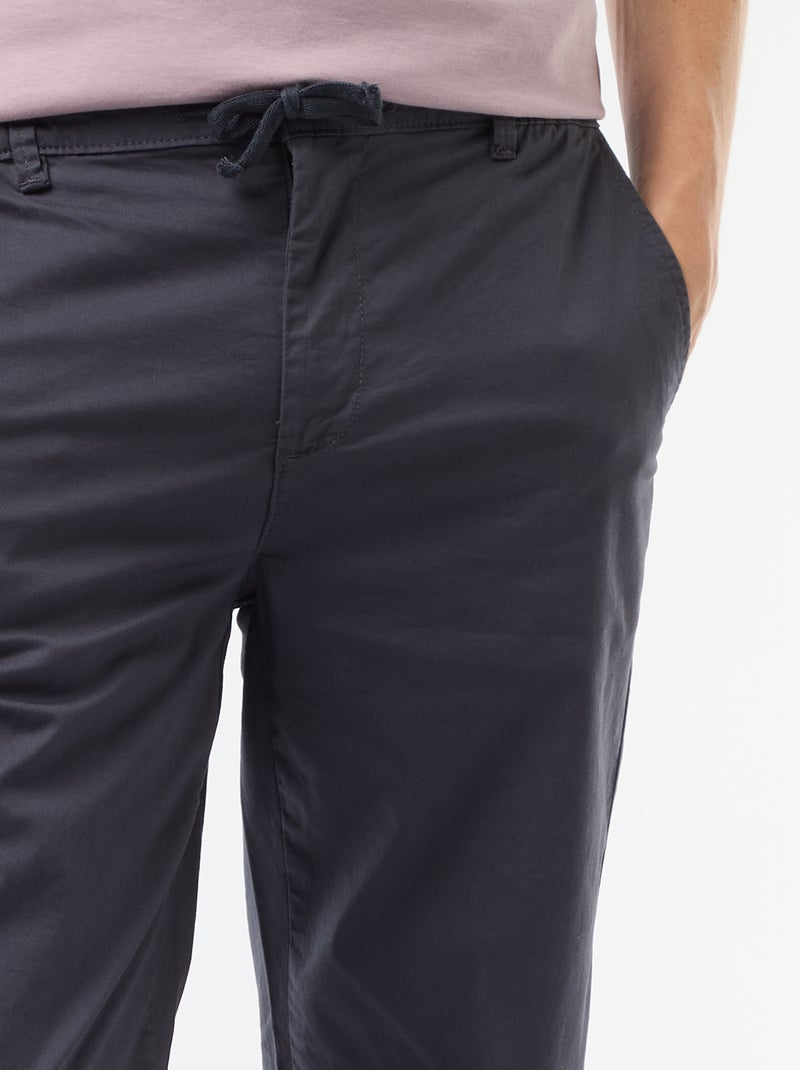 Pantalone regular in twill Blu - Kiabi