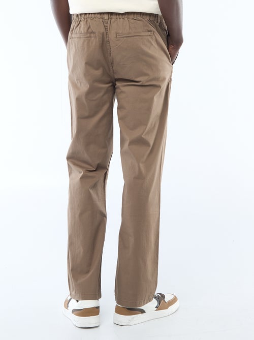 Pantalone regular in twill - Kiabi