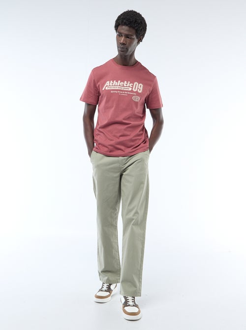 Pantalone regular in twill - Kiabi