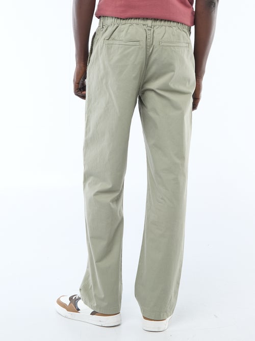 Pantalone regular in twill - Kiabi