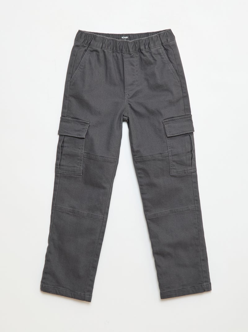 Pantalone regular multitasche Grigio - Kiabi