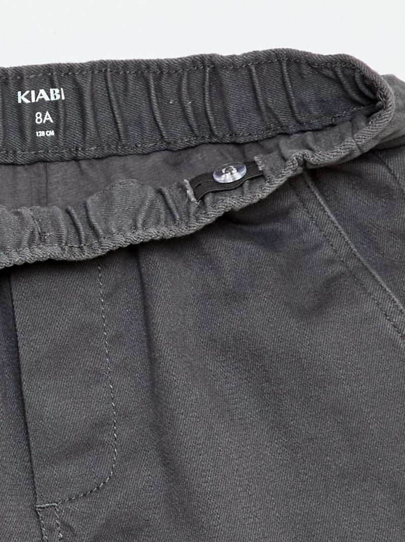 Pantalone regular multitasche Grigio - Kiabi