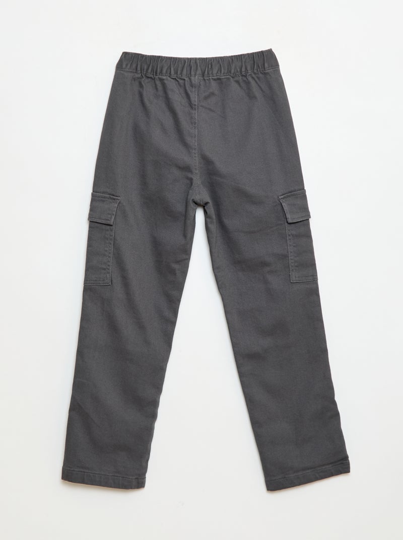 Pantalone regular multitasche Grigio - Kiabi