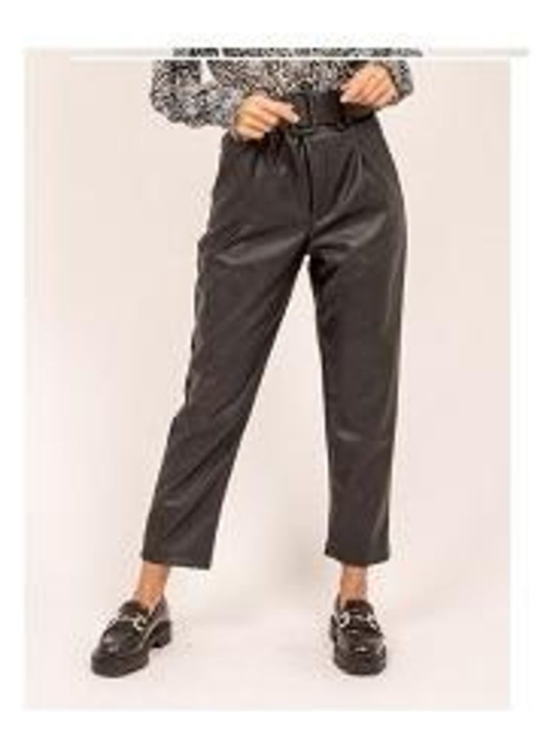 Pantalone similpelle EKINE Nero - Kiabi