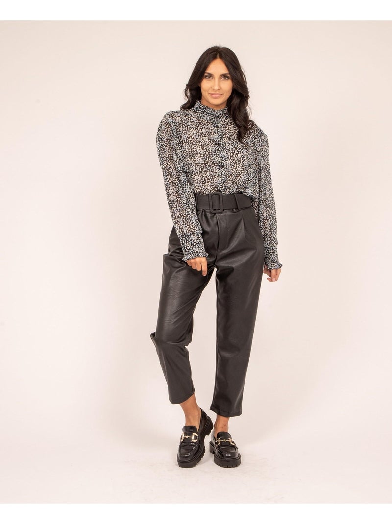 Pantalone similpelle EKINE Nero - Kiabi