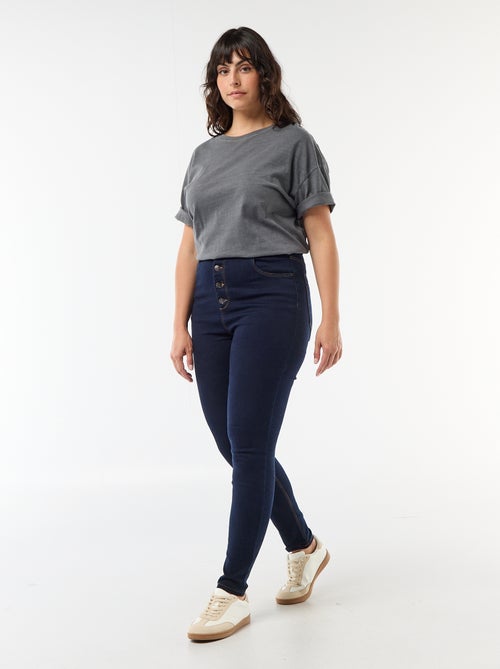 Pantalone skinny a vita altissima - L30 - Kiabi Pantalone skinny a vita altissima - L30 - Kiabi