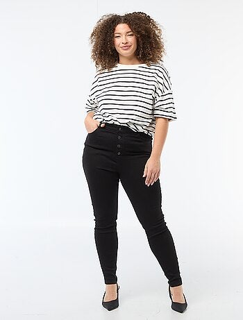 Pantaloni skinny a vita molto alta - L30