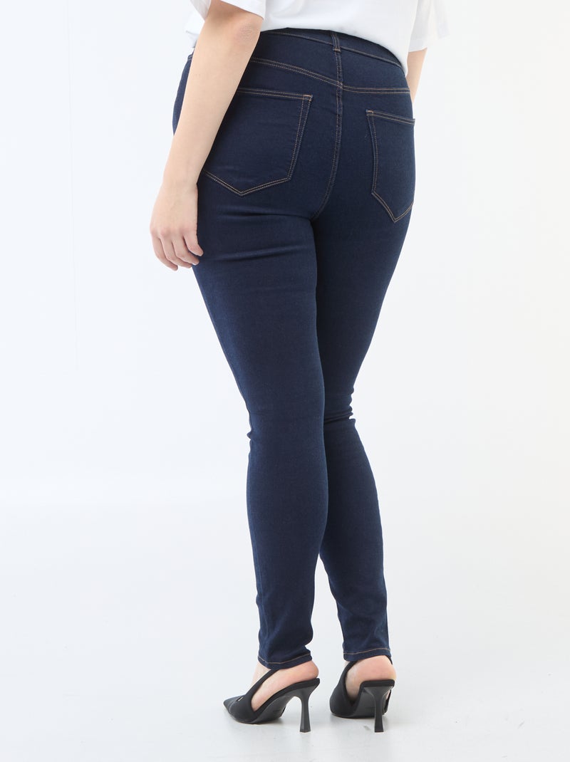 Pantalone skinny a vita altissima - L32 Blu - Kiabi