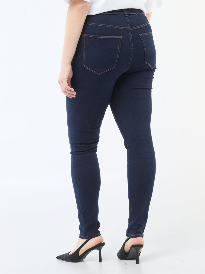Pantalone skinny a vita altissima - L34 Blu - Kiabi