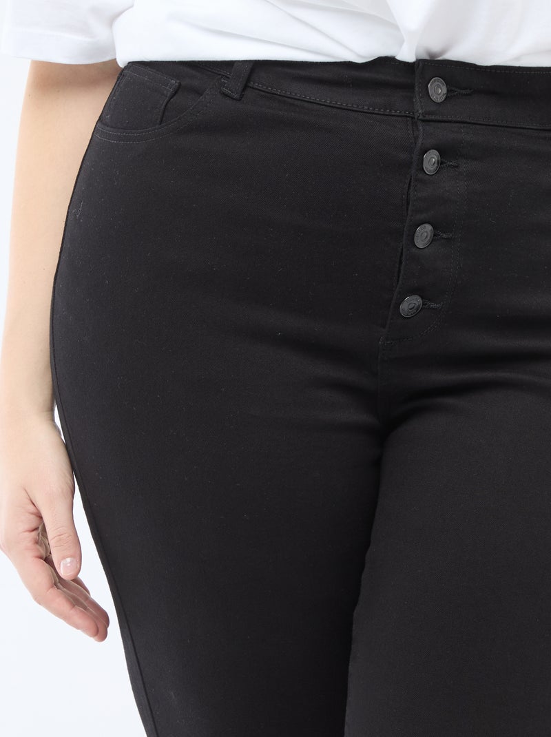 Pantalone skinny a vita altissima - L34 Nero - Kiabi