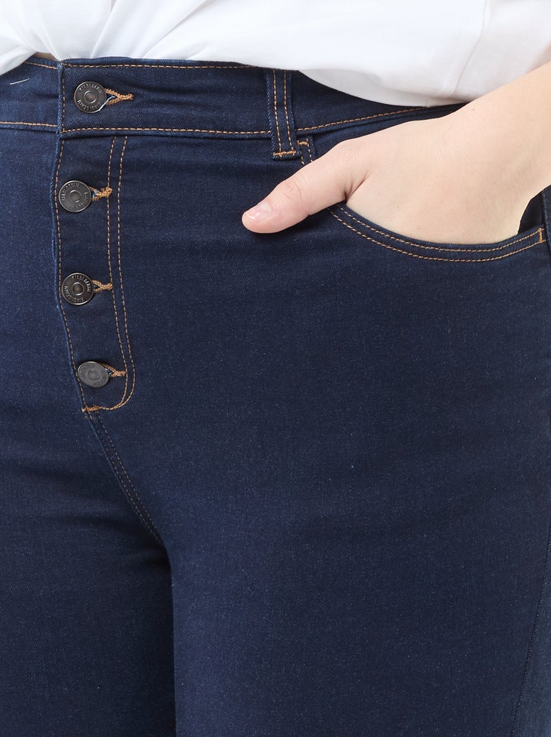Pantalone skinny a vita molto alta - L28 Blu - Kiabi