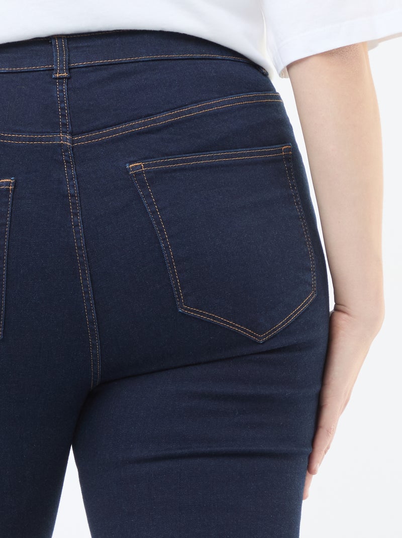 Pantalone skinny a vita molto alta - L28 Blu - Kiabi