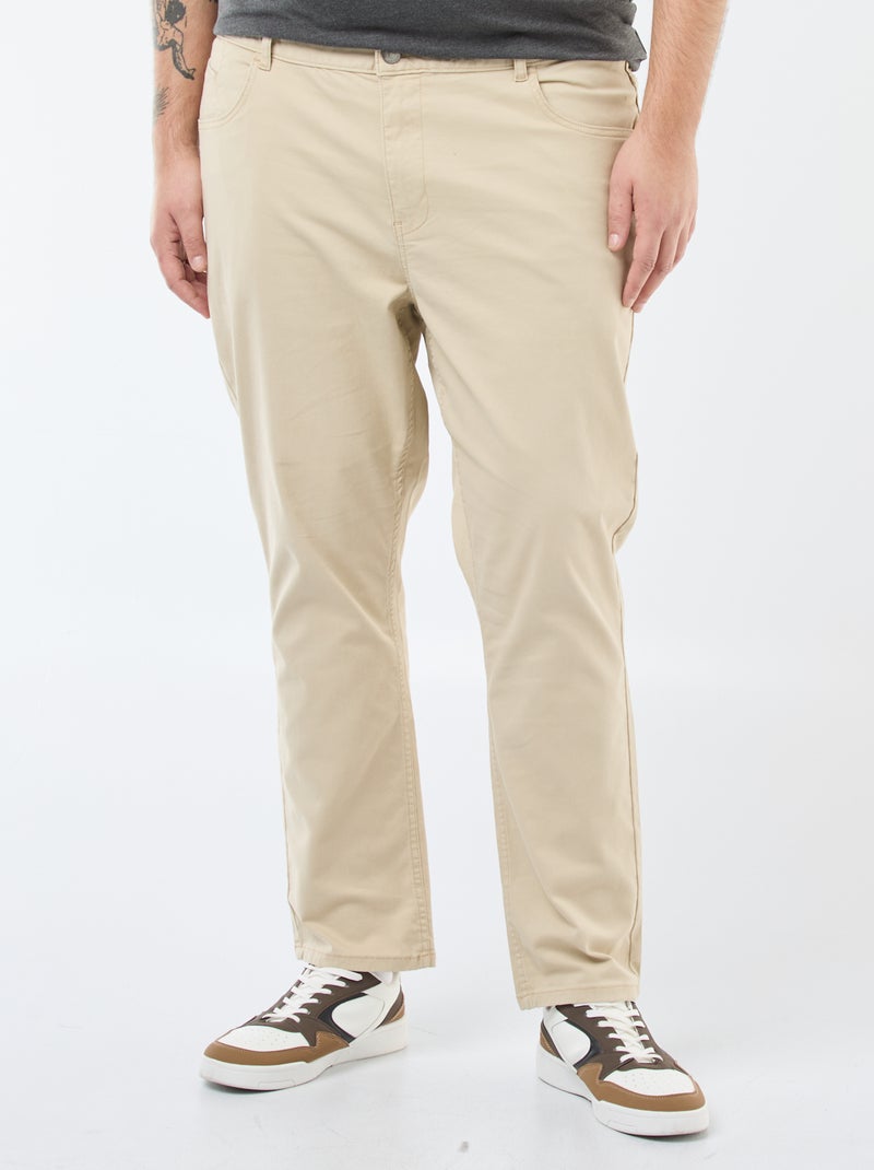 Pantalone slim - L32 Beige - Kiabi