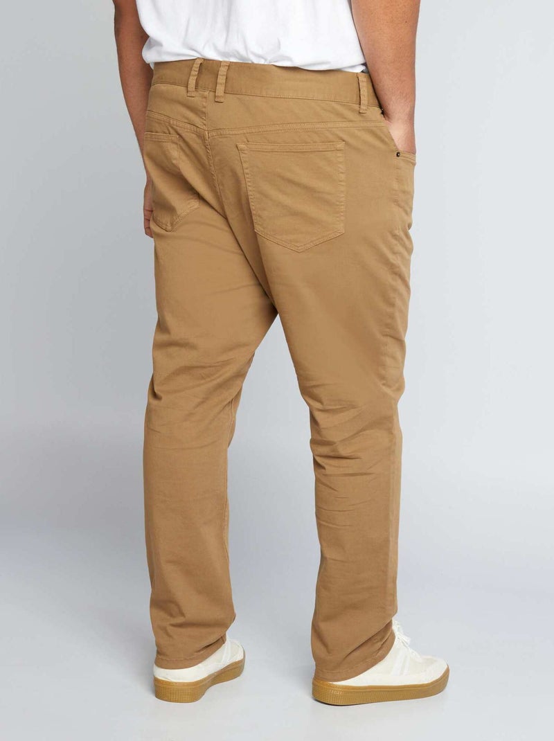 Pantalone slim - L32 marrone - Kiabi