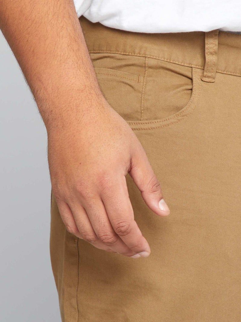 Pantalone slim - L32 marrone - Kiabi