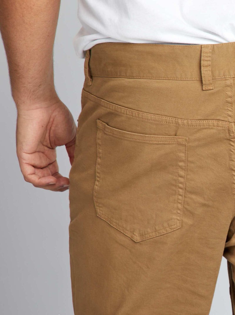 Pantalone slim - L32 marrone - Kiabi