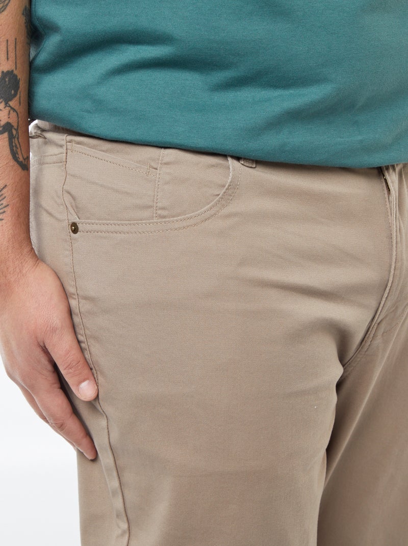 Pantalone slim - L32 Marrone - Kiabi