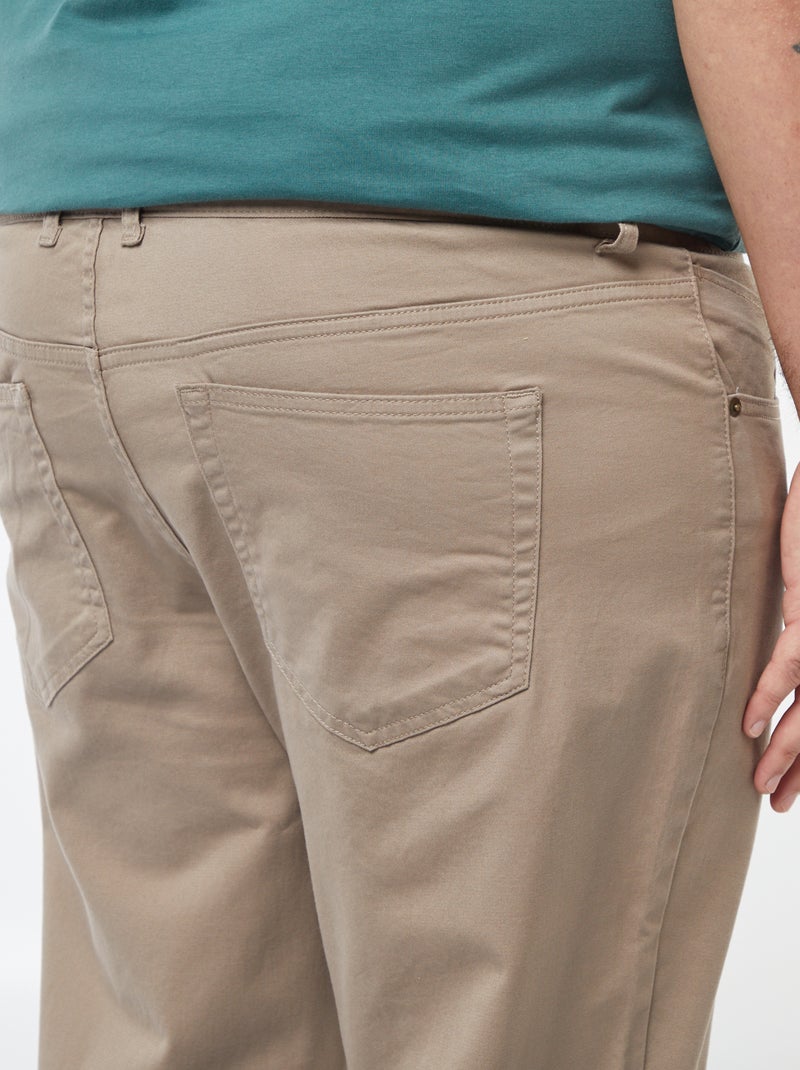 Pantalone slim - L32 Marrone - Kiabi