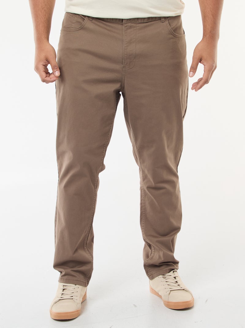 Pantalone slim - L32 Marrone - Kiabi