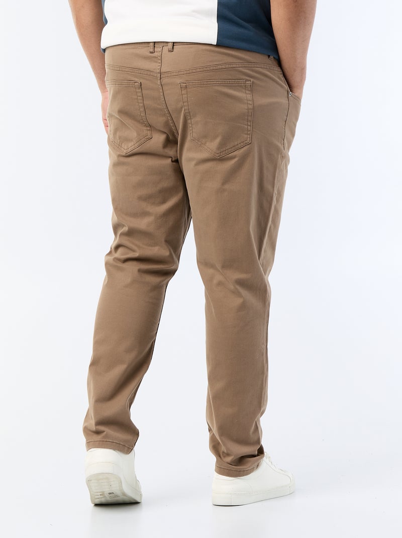Pantalone slim - L32 Marrone - Kiabi