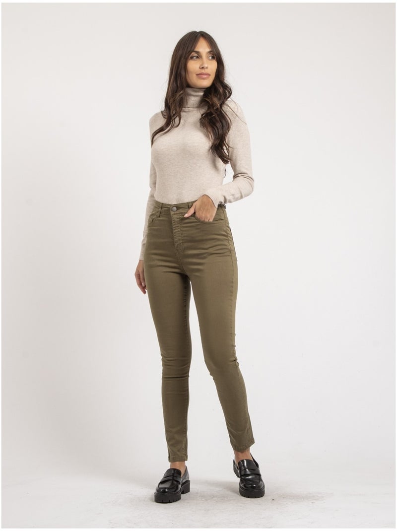 Pantalone slim EDITH Cachi - Kiabi
