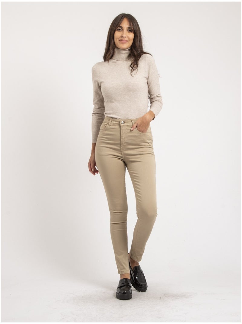 Pantalone slim EDITH Rosso mattone - Kiabi