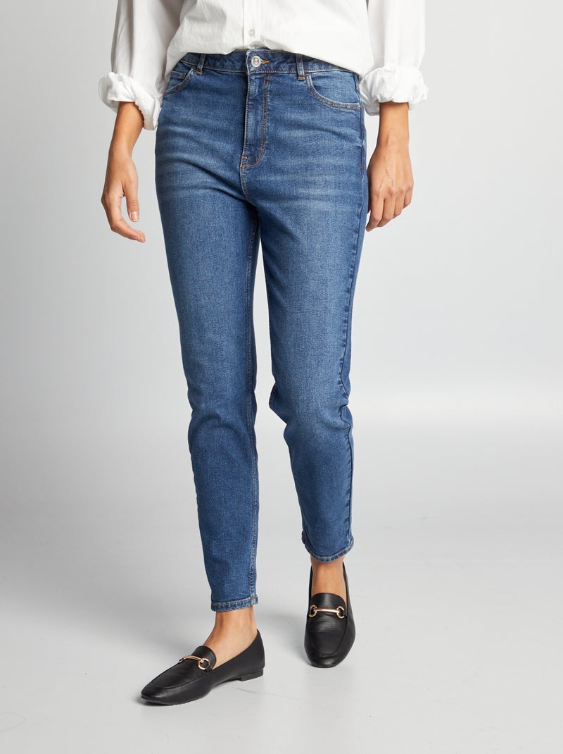 Pantalone slim in denim - L30 BLU - Kiabi