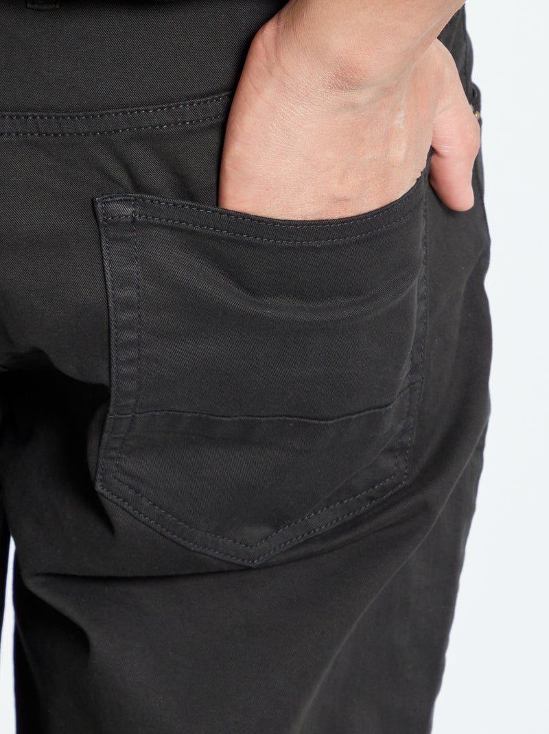 Pantalone slim L36 +1m90 nero - Kiabi