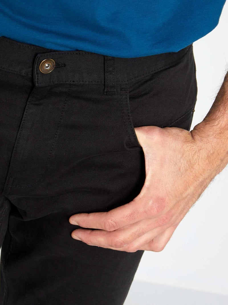 Pantalone slim L36 +1m90 nero - Kiabi