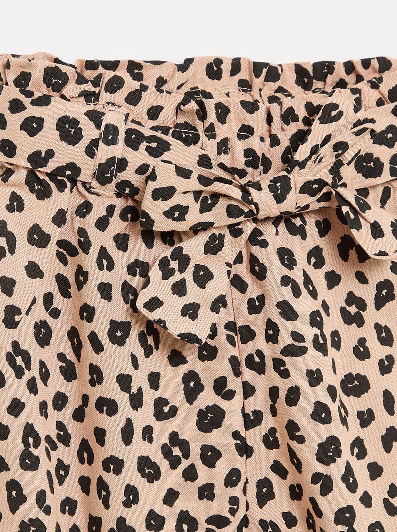 Pantalone stampato Beige - Kiabi