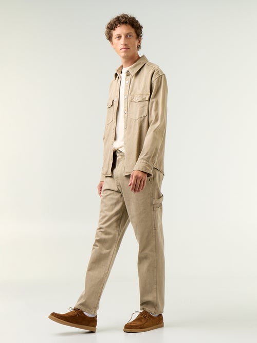 Pantalone stile carpenter in denim - Kiabi Pantalone stile carpenter in denim - Kiabi