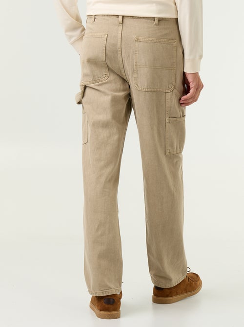 Pantalone stile carpenter in denim - Kiabi Pantalone stile carpenter in denim - Kiabi