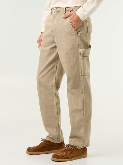 Pantalone stile carpenter in denim - Kiabi Pantalone stile carpenter in denim - Kiabi