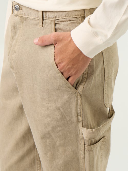 Pantalone stile carpenter in denim - Kiabi Pantalone stile carpenter in denim - Kiabi