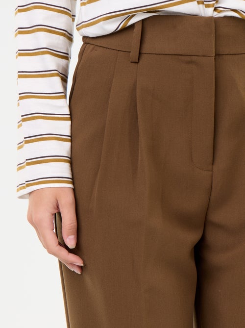 Pantalone taglio carota vita alta - Kiabi
