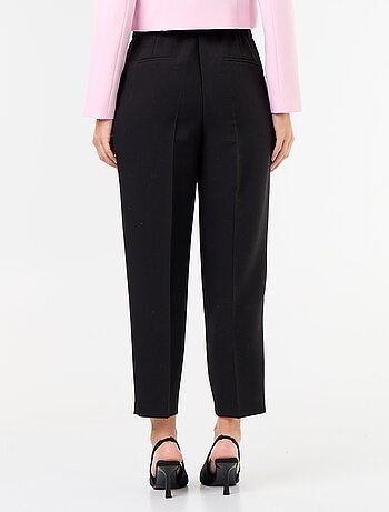 Pantalone taglio carota vita alta