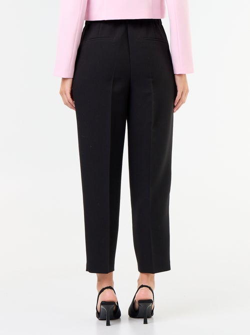 Pantalone taglio carota vita alta - Kiabi