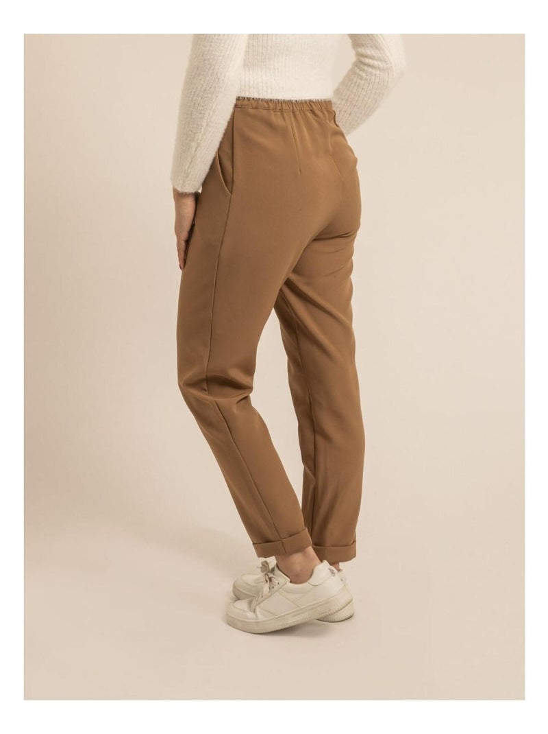 Pantalone taglio dritto EMILOU Marrone caramello - Kiabi