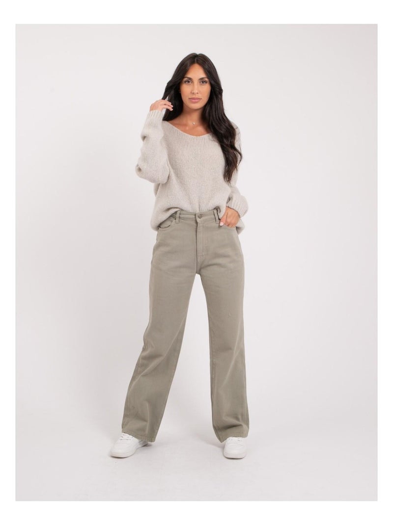 Pantalone taglio dritto ERAM Cachi - Kiabi